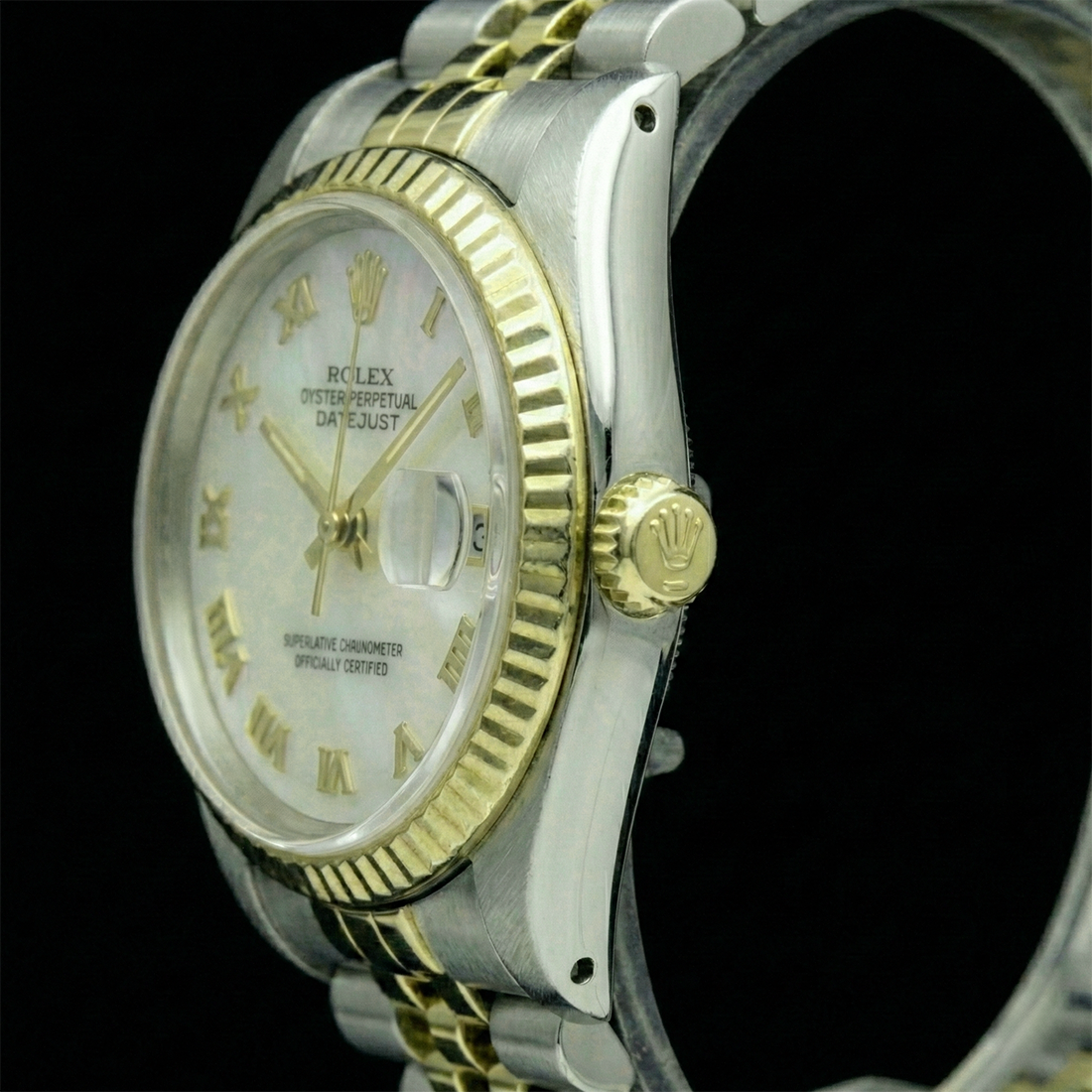 Perle Rolex – vue d'angle