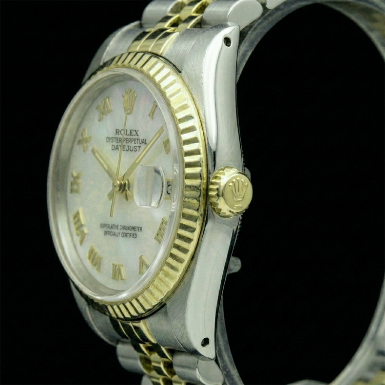 Perle Rolex – vue d'angle