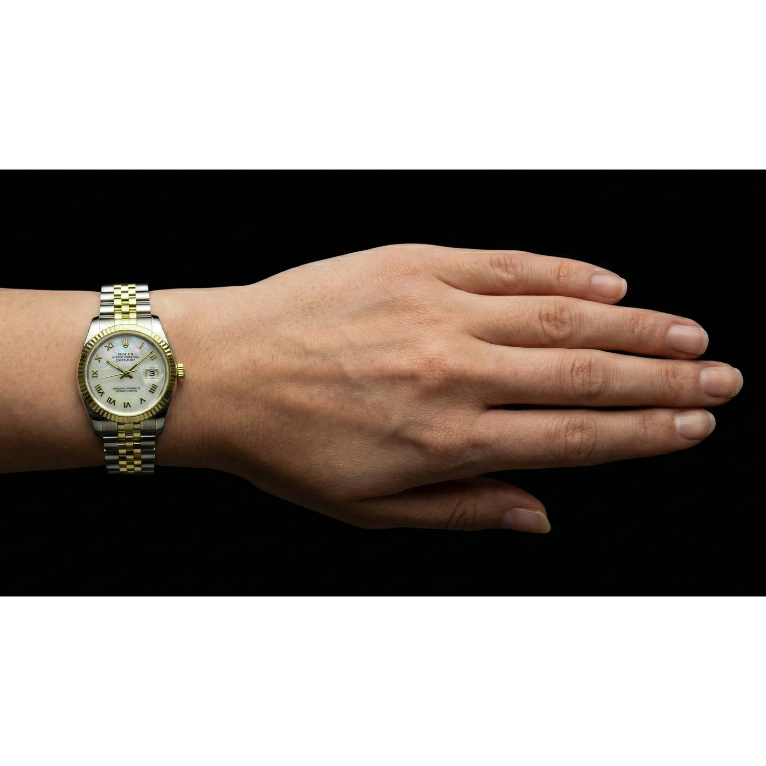 Perle Rolex – vue détaillée