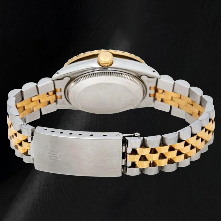 Montre Rolex 6827 Datejust 31 mm Bicolore Cadran Diamants Champagne