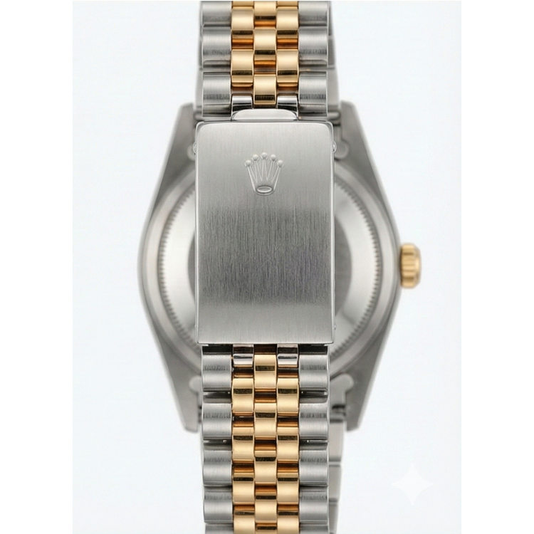 Rolex Cadran bâton blanc très fine montre pour femme en or jaune Jubilee