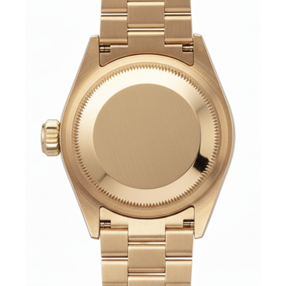 Rolex Champagne Cadran à bâton President Montre Datejust Diamant Lunette or jaune