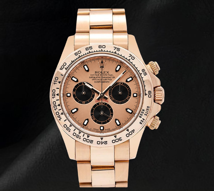 Montre Rolex Cosmograph Daytona 116505 40 mm Cadran Champagne Or Rose