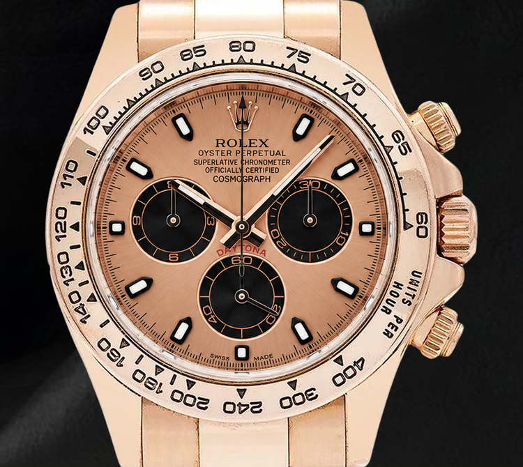 Montre Rolex Cosmograph Daytona 116505 40 mm Cadran Champagne Or Rose