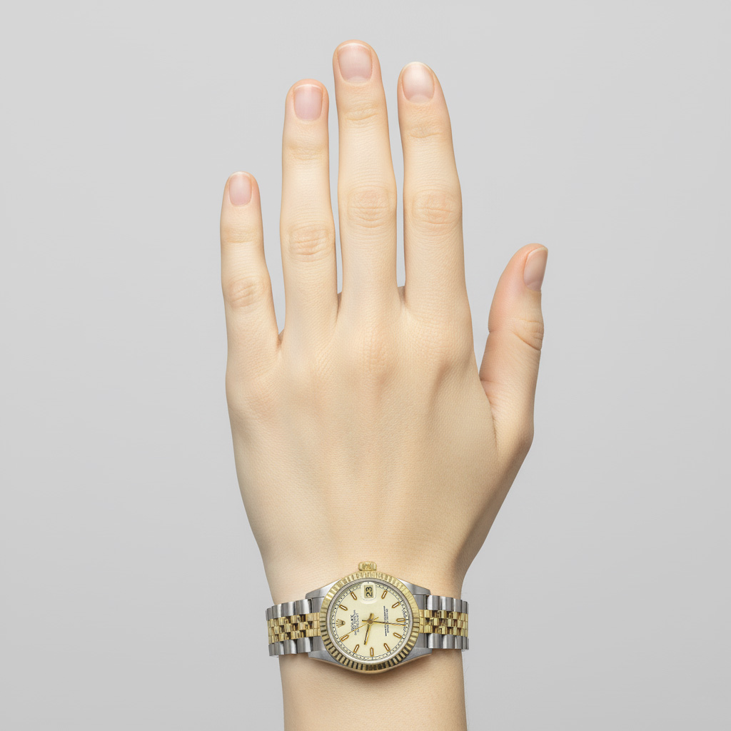 De luxe Pierre Précieuse Rolex carats – vue d'angle