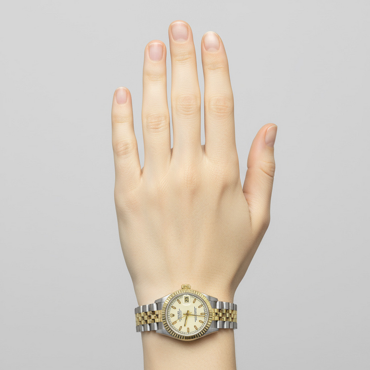 De luxe Pierre Précieuse Rolex carats – vue d'angle