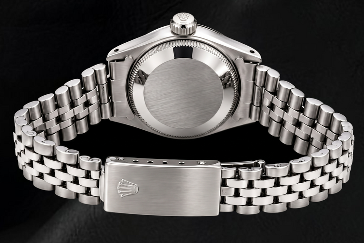 Montre Rolex Date 6924 26 mm en Acier Inoxydable avec Cadran Argenté à Index Bâtons Luminescents