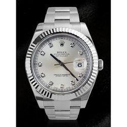 Rolex Date Just 2 Montre Homme 41 Mm Cadran Diamant Bande En Acier Inoxydable