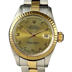 Rolex Date Montre Dames Rolex Cadran Arabe Deux Tons