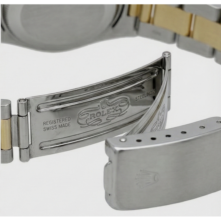 Rolex Date Montre Dames Rolex Cadran Arabe Deux Tons