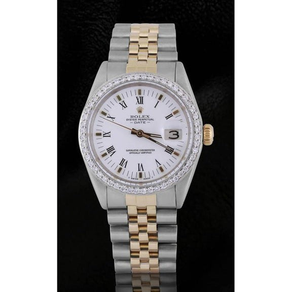 Rolex Date Montre Homme Bracelet Jubilé Bicolore 