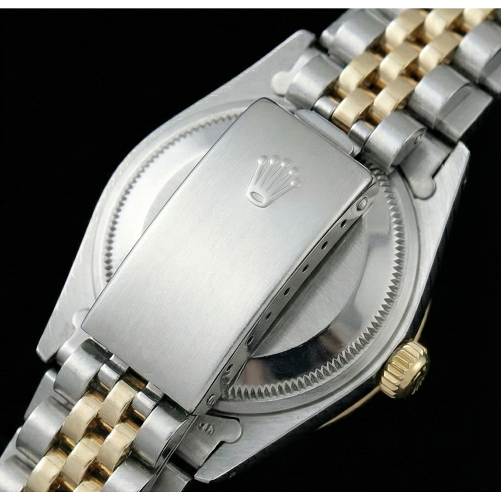 Rolex Date champagne bâton cadran diamant lunette montre acier inoxydable & Jubilé