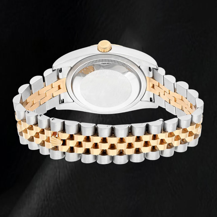Rolex Datejust 116233 36 mm Montre Bicolore Cadran Diamants Bleu
