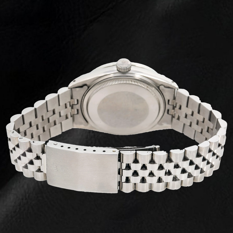 Montre Rolex Datejust 116234 36 mm Cadran Diamants Nacre Noire Acier Inoxydable