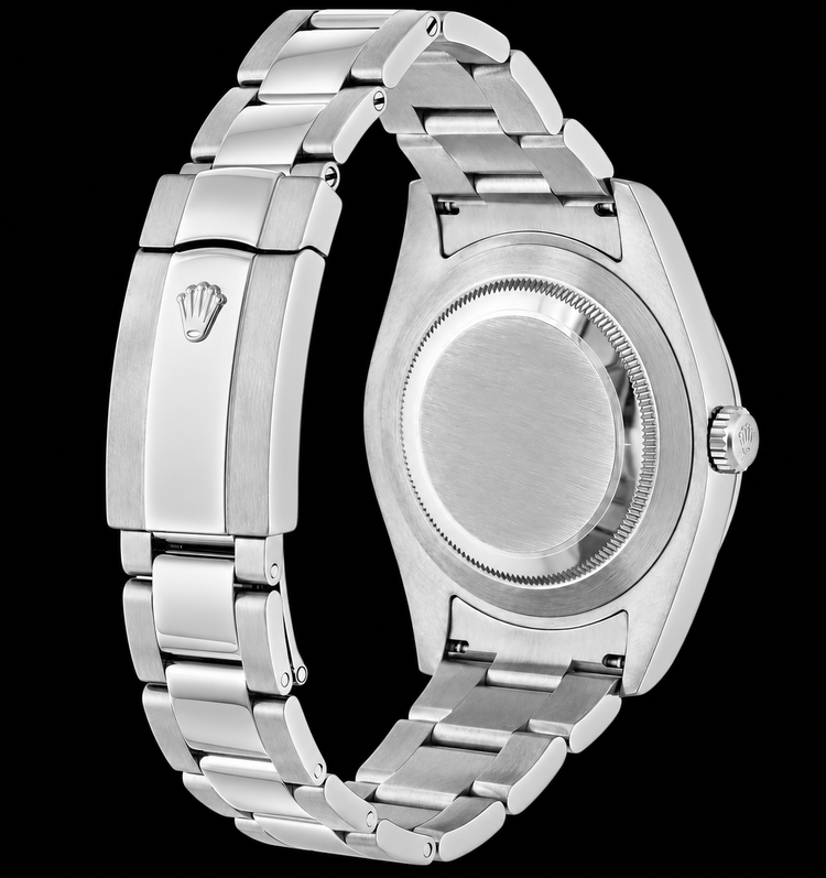 Montre Rolex Datejust 116334 41 mm Cadran Noir Chiffres Romains Acier Inoxydable Bracelet Oyster