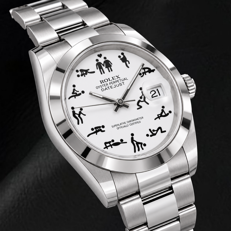 Montre Rolex Datejust 126300 41 mm Cadran Blanc Personnalisé en Acier Inoxydable
