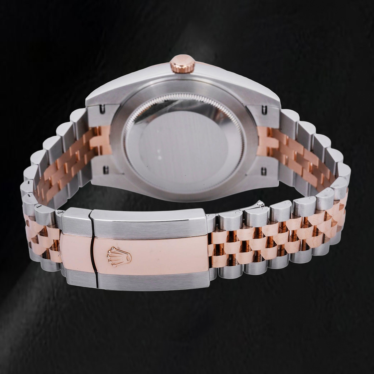 Montre Rolex Datejust 126301 Bicolore 41 mm Cadran Chocolat à Index Bâtons