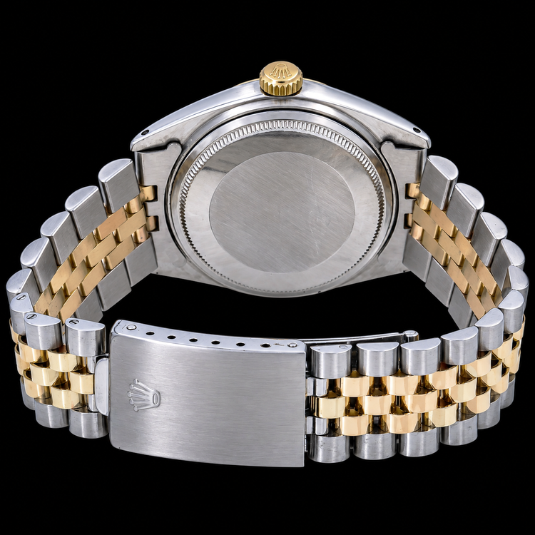 Montre Rolex Datejust 16013 36 mm Bicolore Cadran Rouge