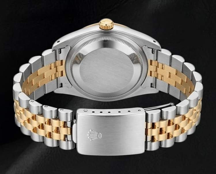 Montre Rolex Datejust 16013 Bicolore 36 mm Cadran Diamants Saumon