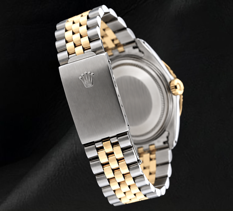 Rolex Datejust 16013 Montre Bicolore 36 mm Cadran Diamants Turquoise