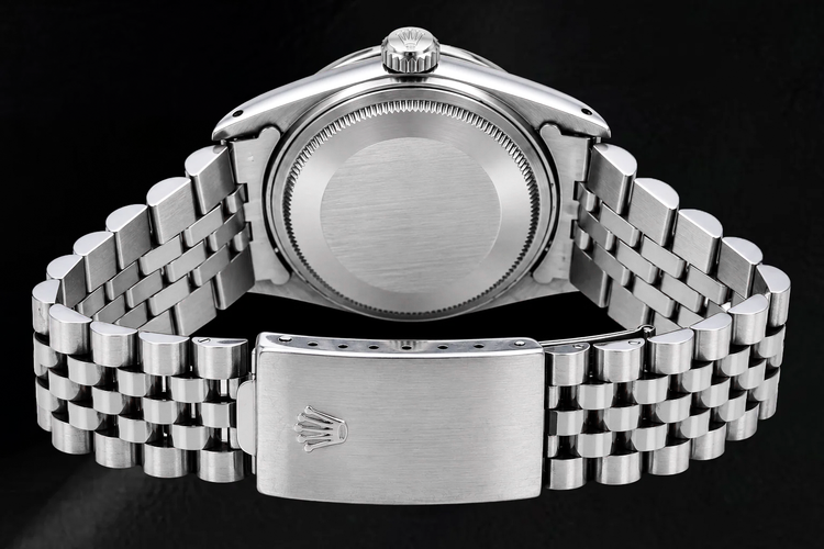 Montre Rolex Datejust 16014 36 mm Acier Inoxydable Cadran Diamants Rouge
