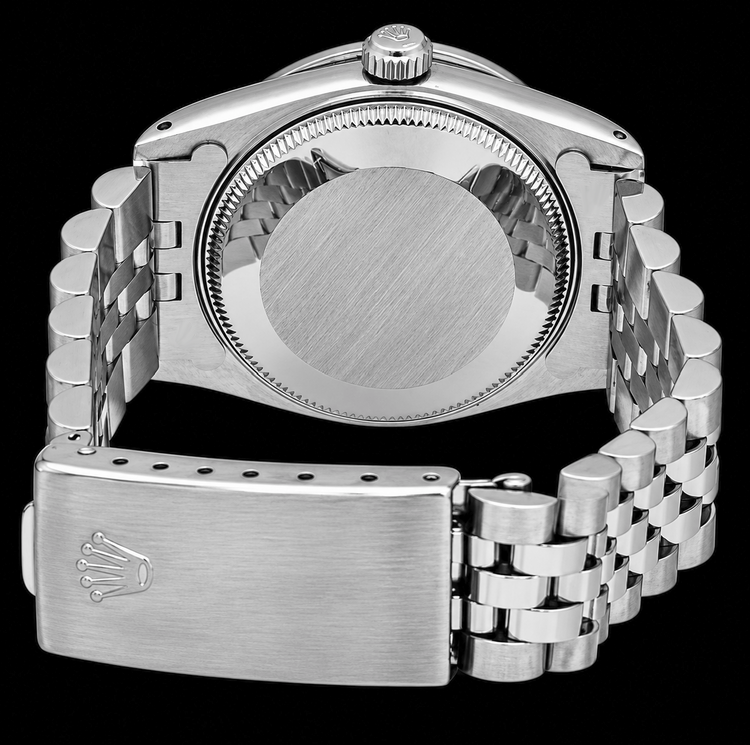 Rolex Datejust 1601 36 mm Cadran Diamants en Nacre Blanche Acier Inoxydable