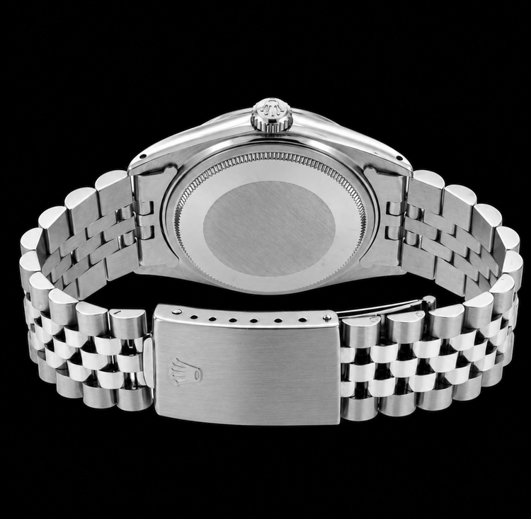 Montre Rolex Datejust 16200 36 mm Cadran Diamants Bleu en Acier Inoxydable