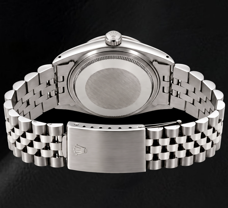 Montre Rolex Datejust 16200 36 mm en Acier Inoxydable Cadran Diamants Jubilé Argenté
