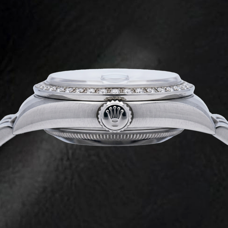 Montre Rolex Datejust 16234 36 mm Cadran Bleu à Index Bâtons en Acier Inoxydable