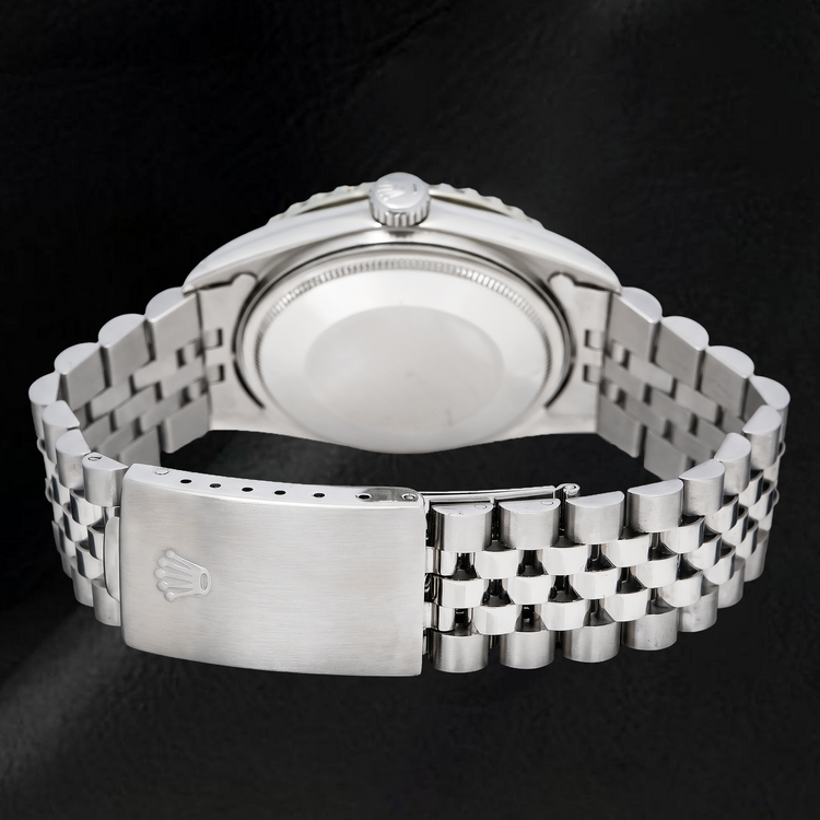 Montre Rolex Datejust 16234 36 mm Cadran Bleu à Index Bâtons en Acier Inoxydable