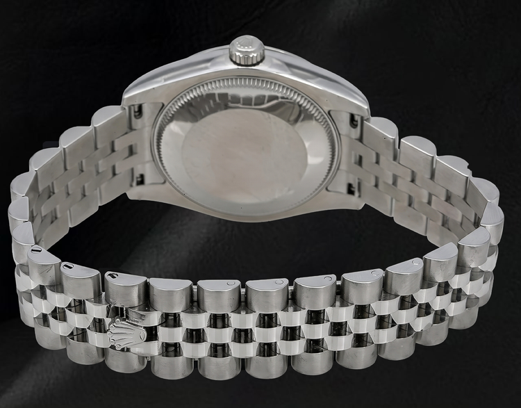 Montre Rolex Datejust 178344 31 mm Cadran en Nacre Blanche Chiffres Romains Bracelet Jubilé en Acier Inoxydable