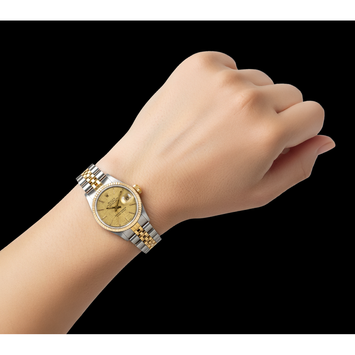 Raffiné Rolex carats – vue de profil