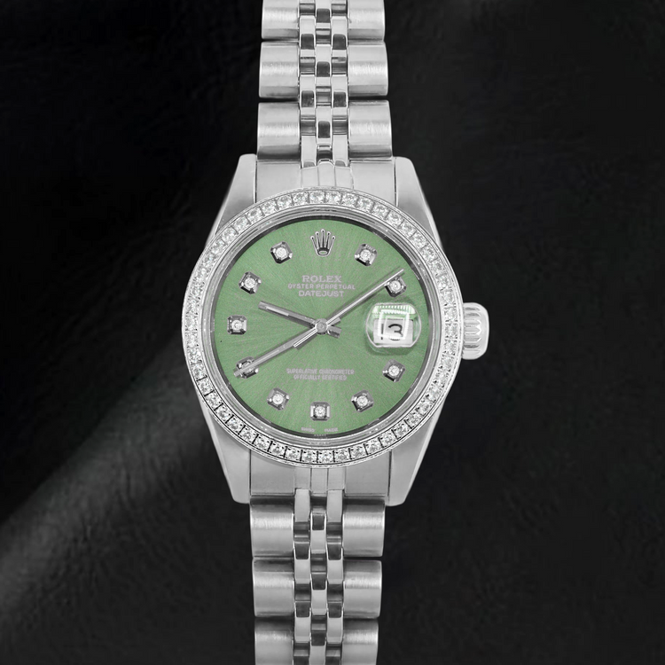 Rolex Stainless Steel avec Brillant – vue de côté