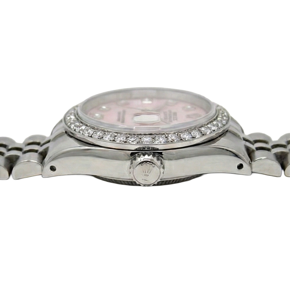 Perle des Mers du Sud Rolex 0,20-carats Stainless Steel – vue d'angle