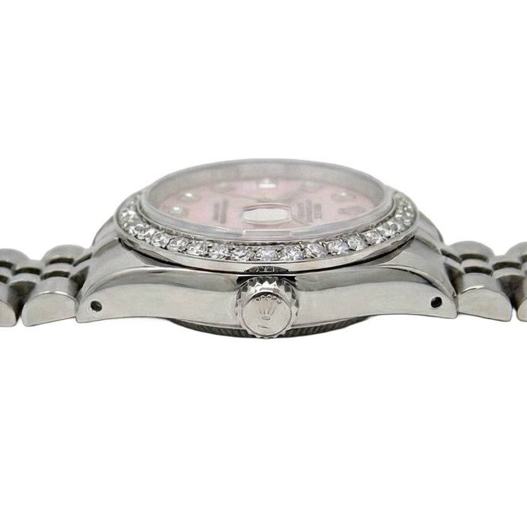 Perle des Mers du Sud Rolex 0,20-carats Stainless Steel – vue d'angle