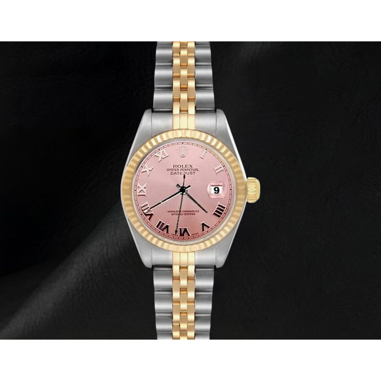 Rolex Datejust 26 mm Année 2002 Cadran romain Bicolore Montre pour femme