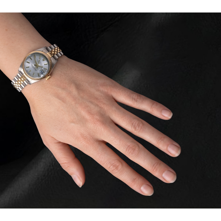 Rolex Datejust 26 mm Année 2002 Acier Inoxydable et Or Jaune Montre pour Femme