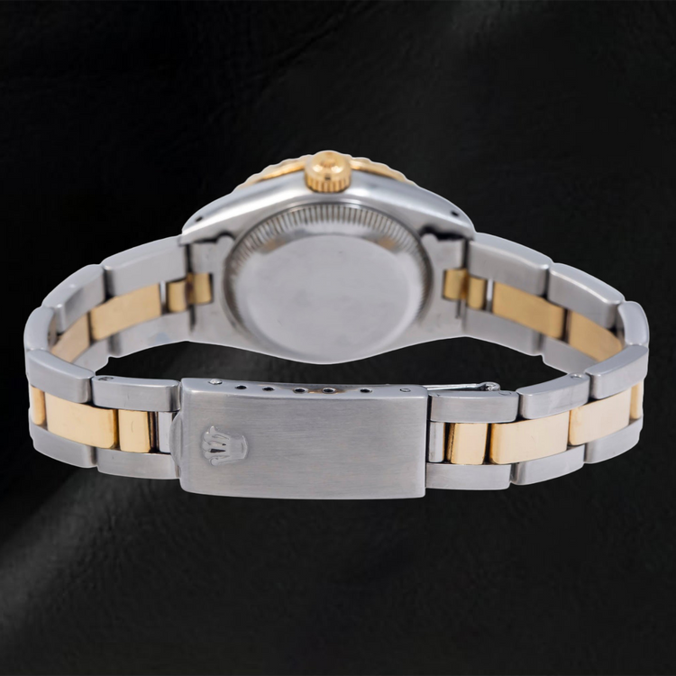 Montre Rolex Datejust 26 mm 69173 Cadran Diamants Noir Bicolore Bracelet Oyster