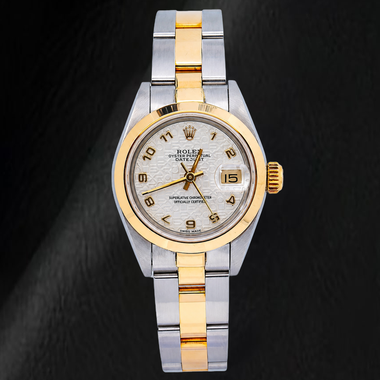 Montre Rolex Datejust 26 mm 69173 Cadran Jubilé Ivoire Chiffres Arabes Bracelet Oyster Bicolore