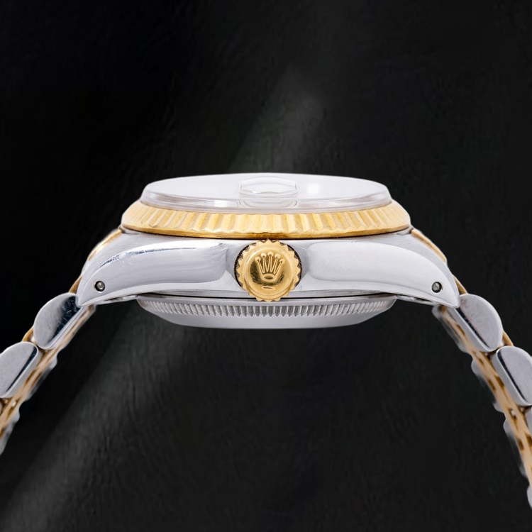 Montre Rolex Datejust 26 mm 69173 Bicolore Cadran Jubilé Blanc à Chiffres Arabes