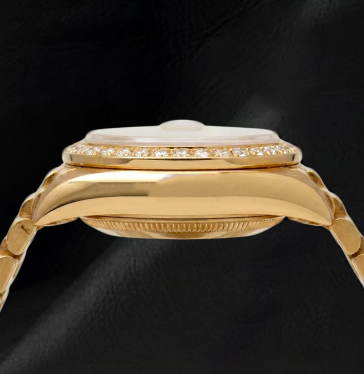 Montre Rolex Datejust 26 mm 69178 en Or Jaune 18 carats Cadran Champagne Jubilé Chiffres Romains