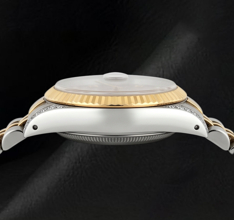 Montre Rolex Datejust 26 mm 6917 Bicolore Cadran Diamants Saumon