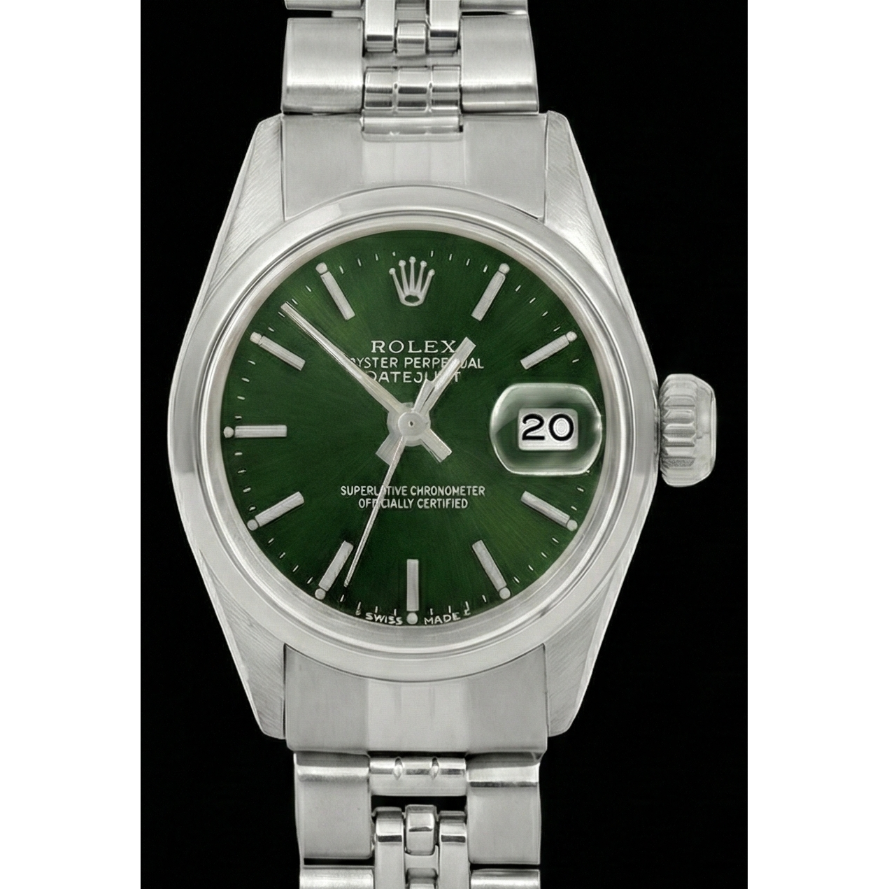 Fait à la main Pierre Précieuse Rolex carats – vue de profil