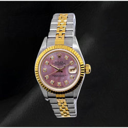 Montre Rolex Datejust 26 mm Bicolore Cadran Diamants en Nacre Année 2002