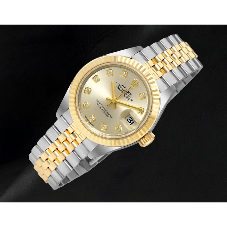 Rolex Datejust 279173 Montre Femme Bicolore Cadran Diamants 28 mm