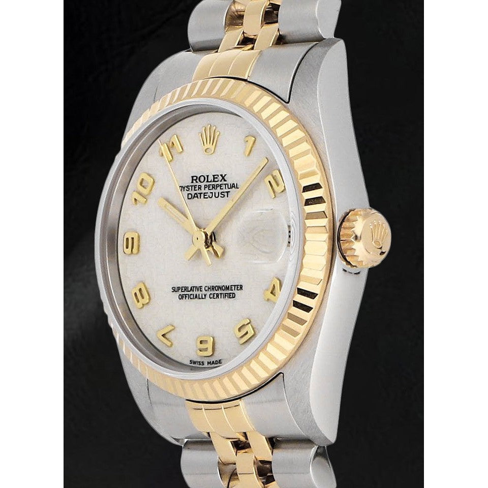 De luxe Gemme Rolex carats – vue de côté