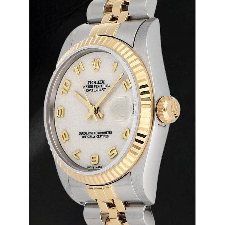 De luxe Gemme Rolex carats – vue de côté