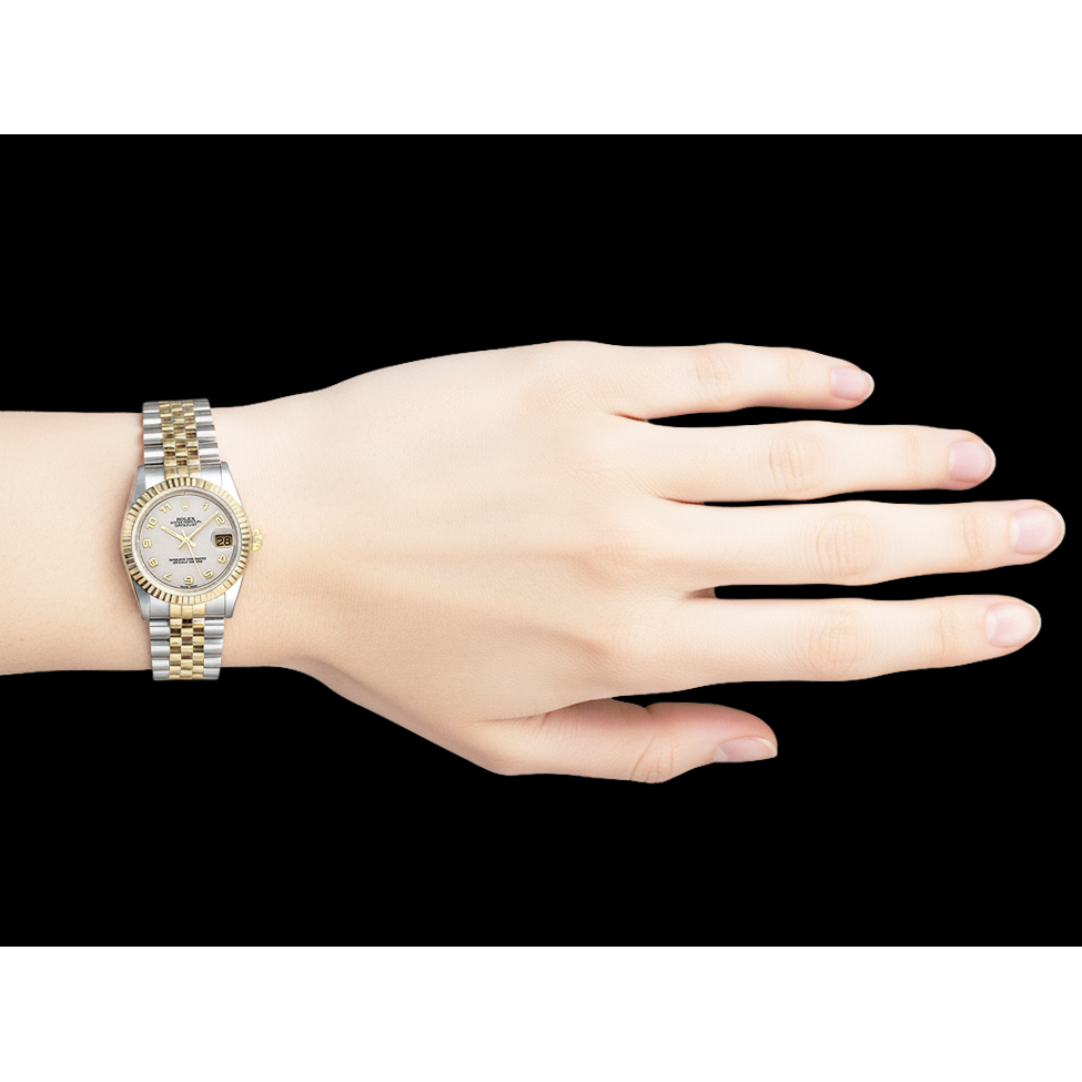 De luxe Gemme Rolex carats – vue de profil