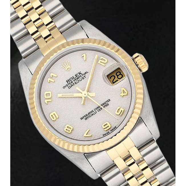 Gemme Rolex en Two Tone – vue de face
