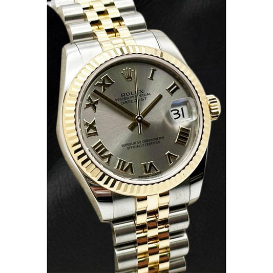 Pierre Précieuse Rolex en Two Tone – vue de face